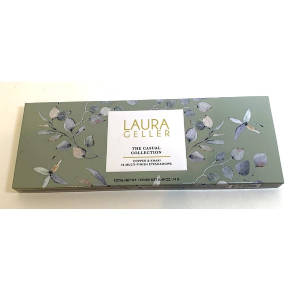 Laura Geller The Casual Collection Copper & Khaki 14 Pan Multi-Finish Eyeshadow - Picture 1 of 9